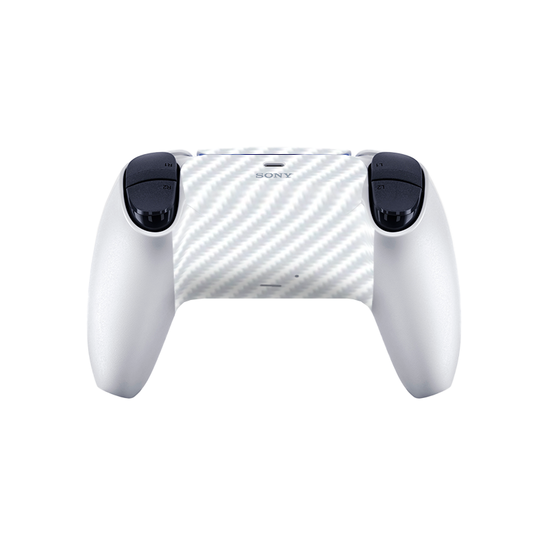 Fibra Carbono Blanco Skin Playstation 5 Fat
