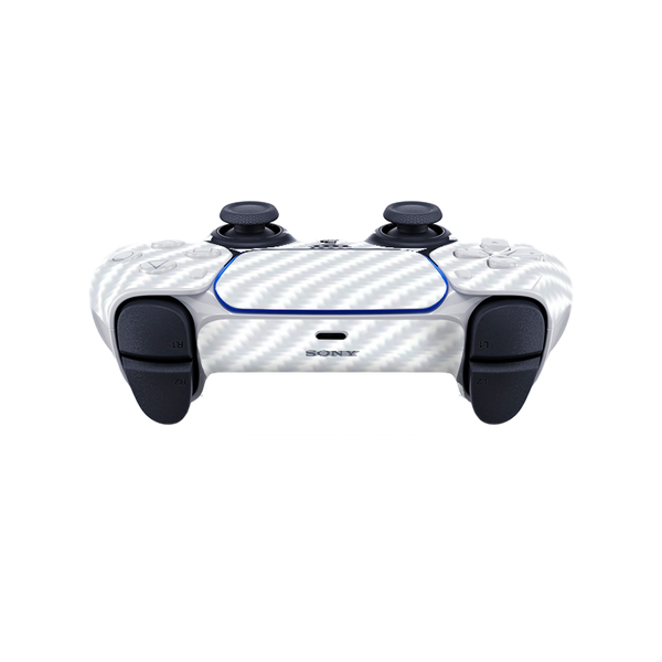 Fibra Carbono Blanco Skin Playstation 5 Fat