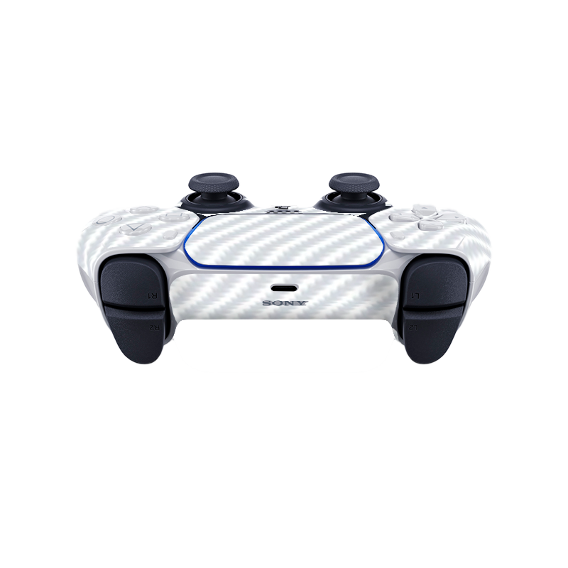 Fibra Carbono Blanco Skin Playstation 5 Fat