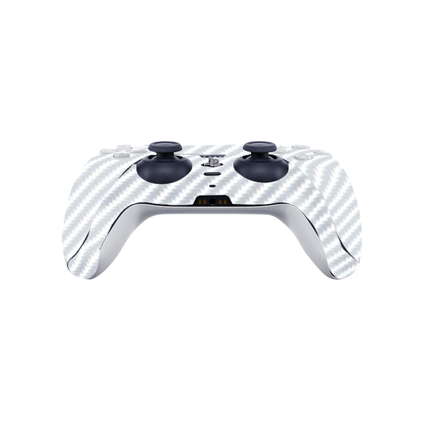 Fibra Carbono Blanco Skin Playstation 5 Fat