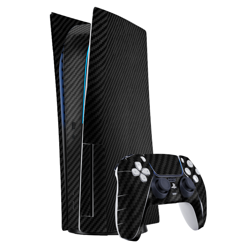 Fibra Carbono Negro Skin Playstation 5 Fat Xonebrand