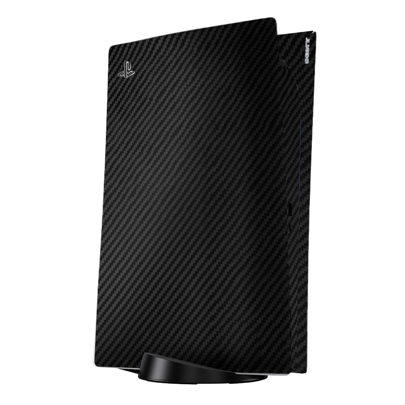 Fibra Carbono Negro Skin Playstation 5 Fat