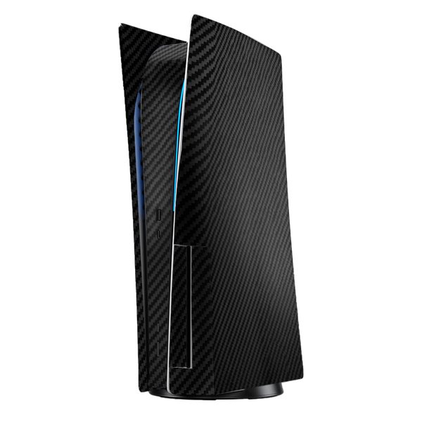 Fibra Carbono Negro Skin Playstation 5 Fat