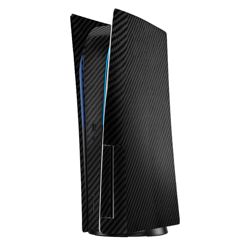 Fibra Carbono Negro Skin Playstation 5 Fat Xonebrand