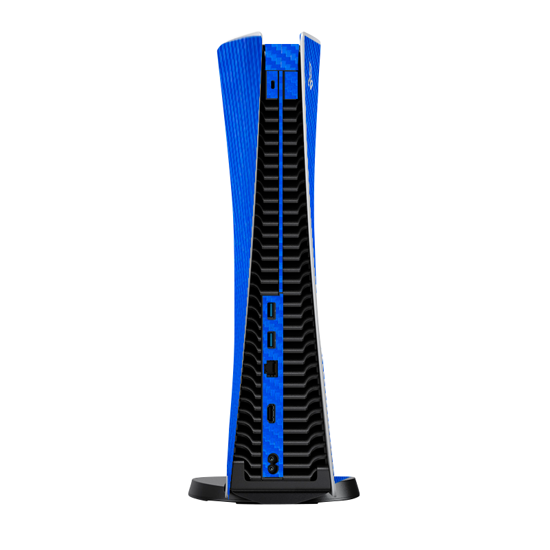 Fibra Carbono Celeste Skin Playstation 5 Fat Xonebrand