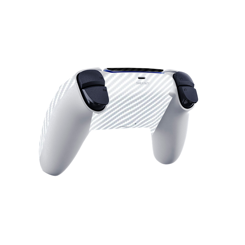 Fibra Carbono Blanco & Negro Skin Playstation 5 Fat