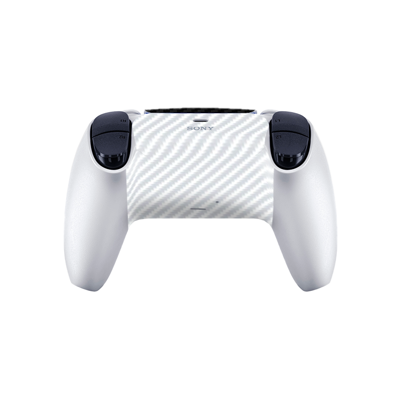 Fibra Carbono Blanco & Negro Skin Playstation 5 Fat