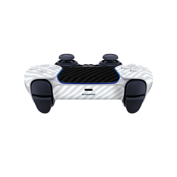 Fibra Carbono Blanco & Negro Skin Playstation 5 Fat