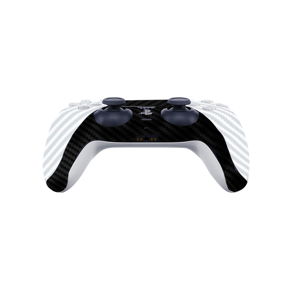 Fibra Carbono Blanco & Negro Skin Playstation 5 Fat