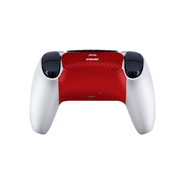 Fibra Carbono Rojo & Negro Skin Playstation 5 Fat