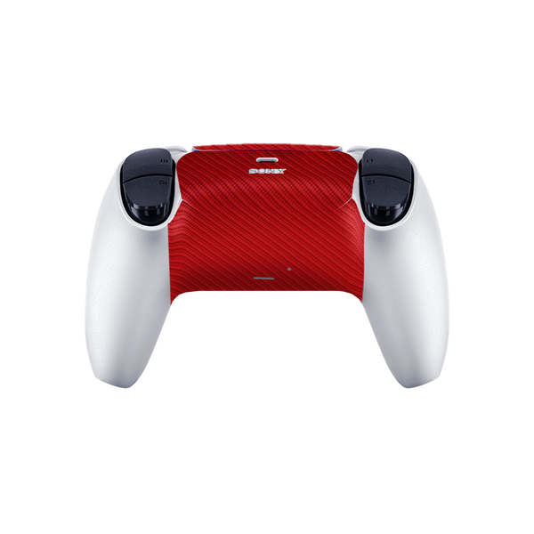 Fibra Carbono Negro & Rojo Skin Playstation 5 Fat