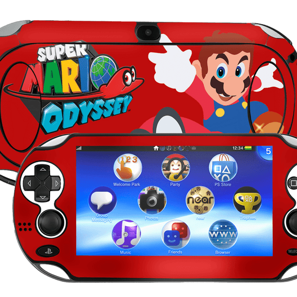 Mario Odyssey Skin Playstation Portable PSVita Fat