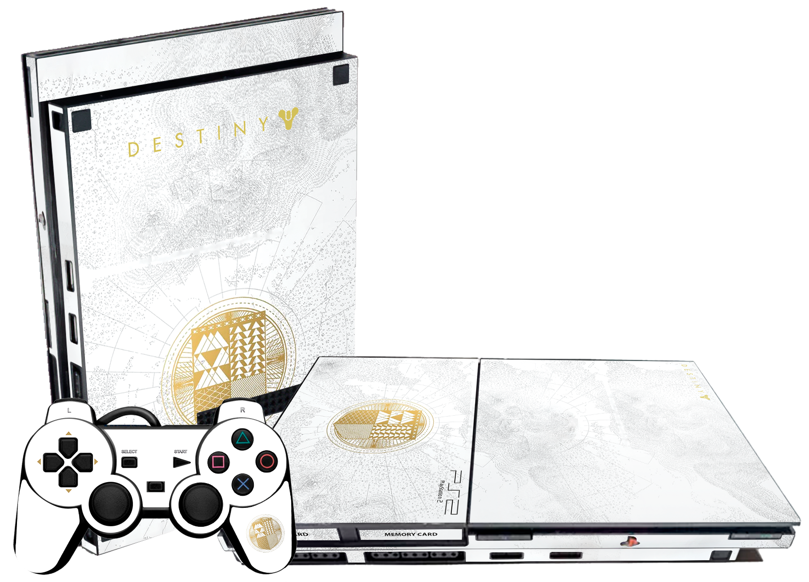 Destiny 2 Skin Playstation 2 Slim Xonebrand