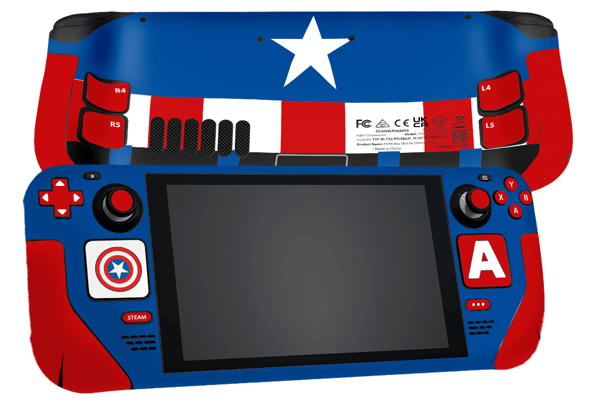 Captain America Steam Deck Skin Xonebrand