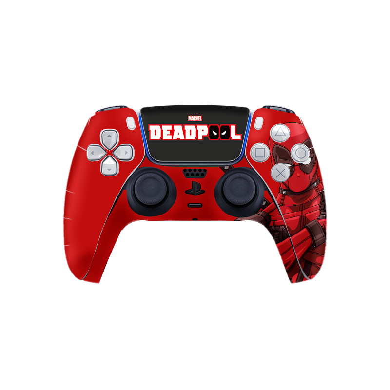Deadpool Skin Playstation 5 DualSense Full Xonebrand