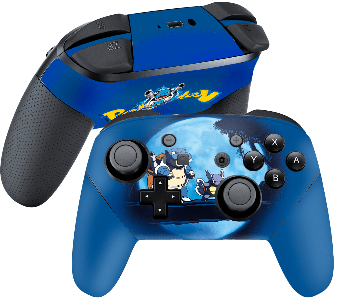 Pokemon Squirtle Skin Nintendo Switch Pro Controller
