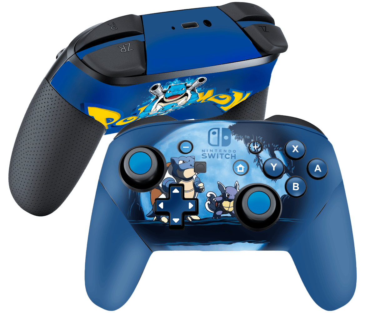 Pokemon Squirtle Skin Nintendo Switch Pro Controller Xonebrand