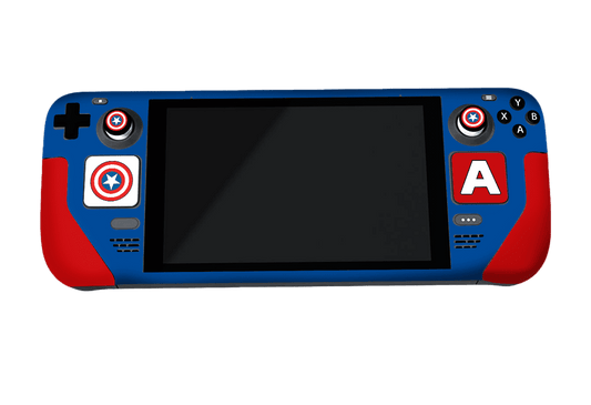 Capitan America Steam Deck Handheld Gaming Computer Skin