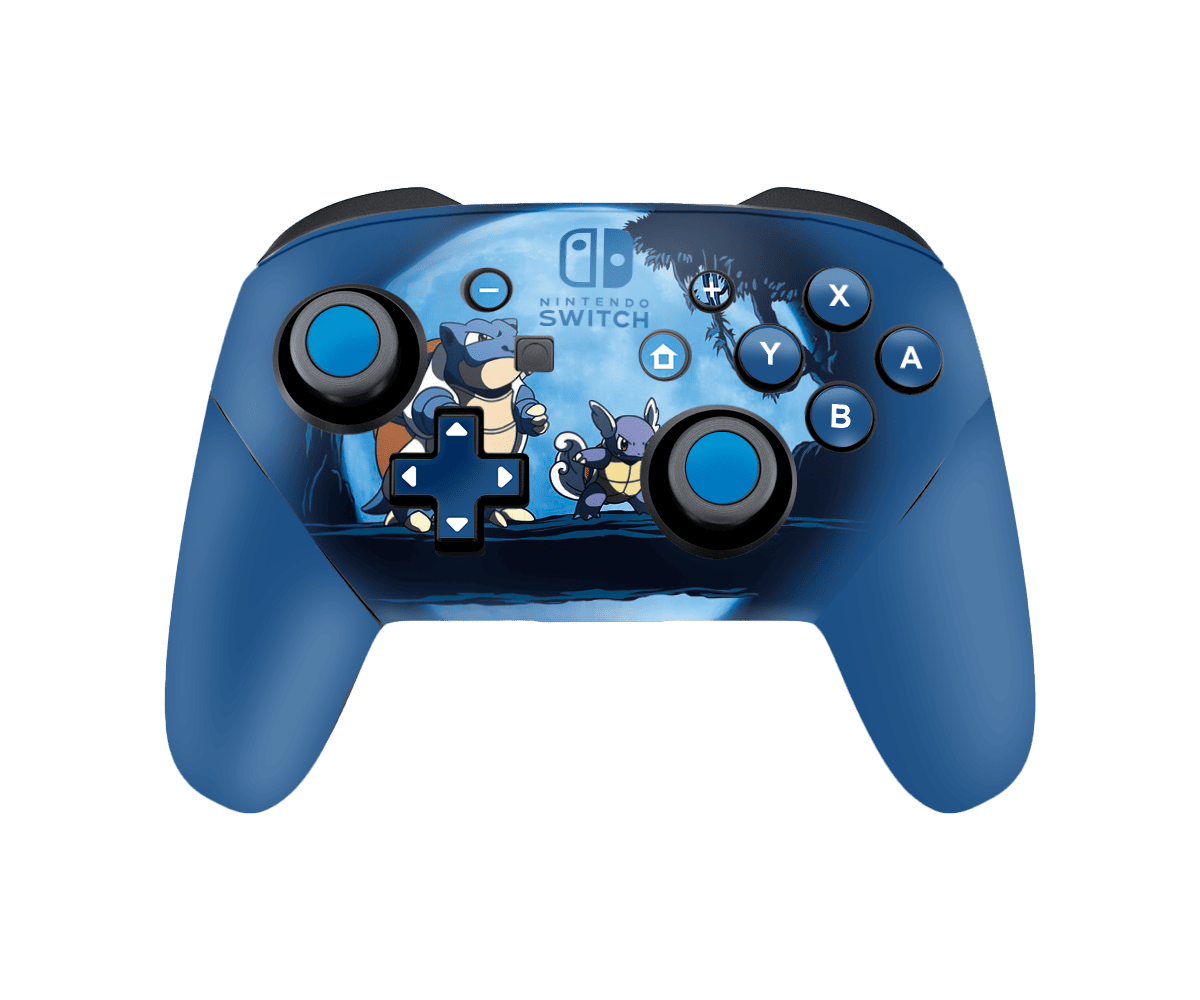 Pokemon Squirtle Skin Nintendo Switch Pro Controller Xonebrand
