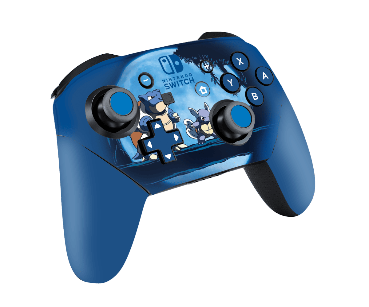 Pokemon Squirtle Skin Nintendo Switch Pro Controller Xonebrand
