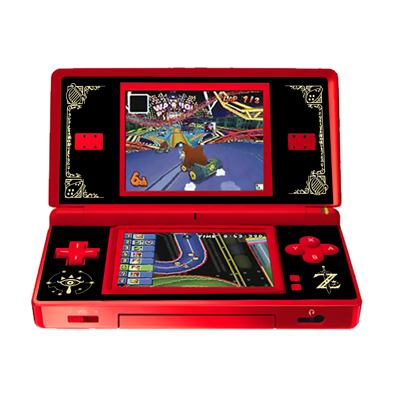 Zelda Black Skin Nintendo DS Lite