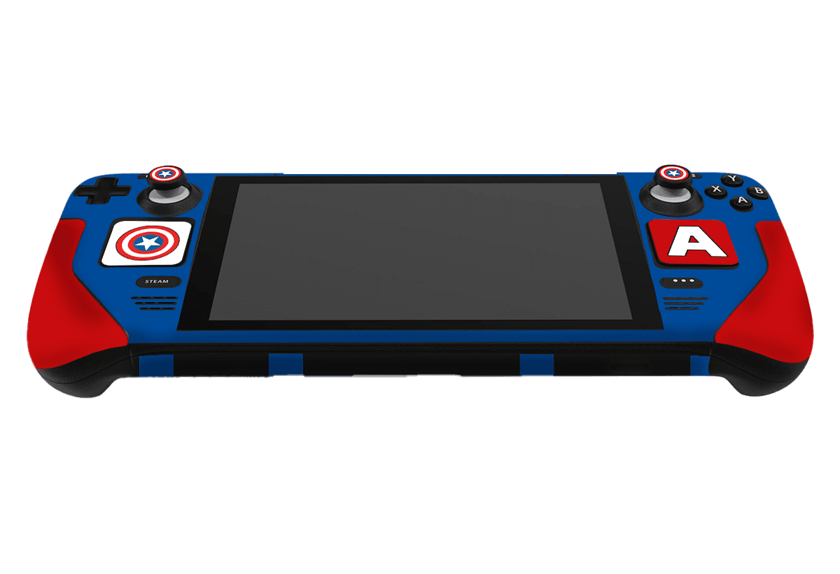 Capitan America Steam Deck Handheld Gaming Computer Skin