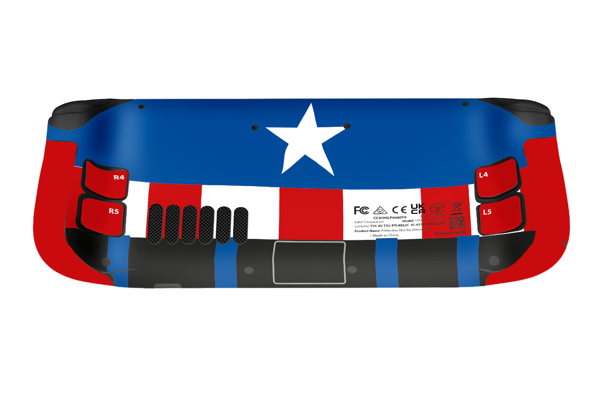 Captain America Steam Deck Skin Xonebrand