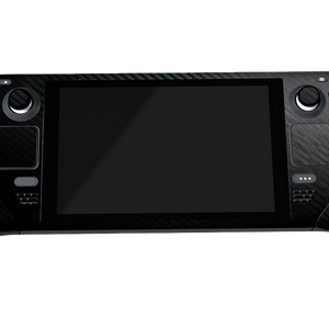 Fibra Carbono Negro Steam Deck Handheld Gaming Computer Skin