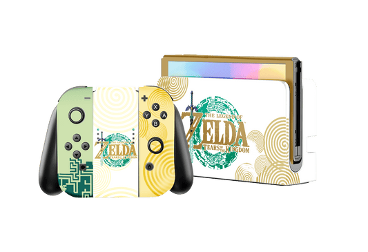 Legenda de Zelda Tears of the Kingdom Nintendo Switch Oled (2021) Skin