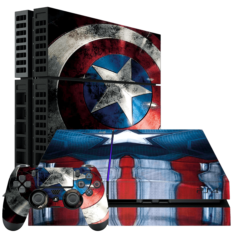 Capitán America PS4 Fat Bundle Skin