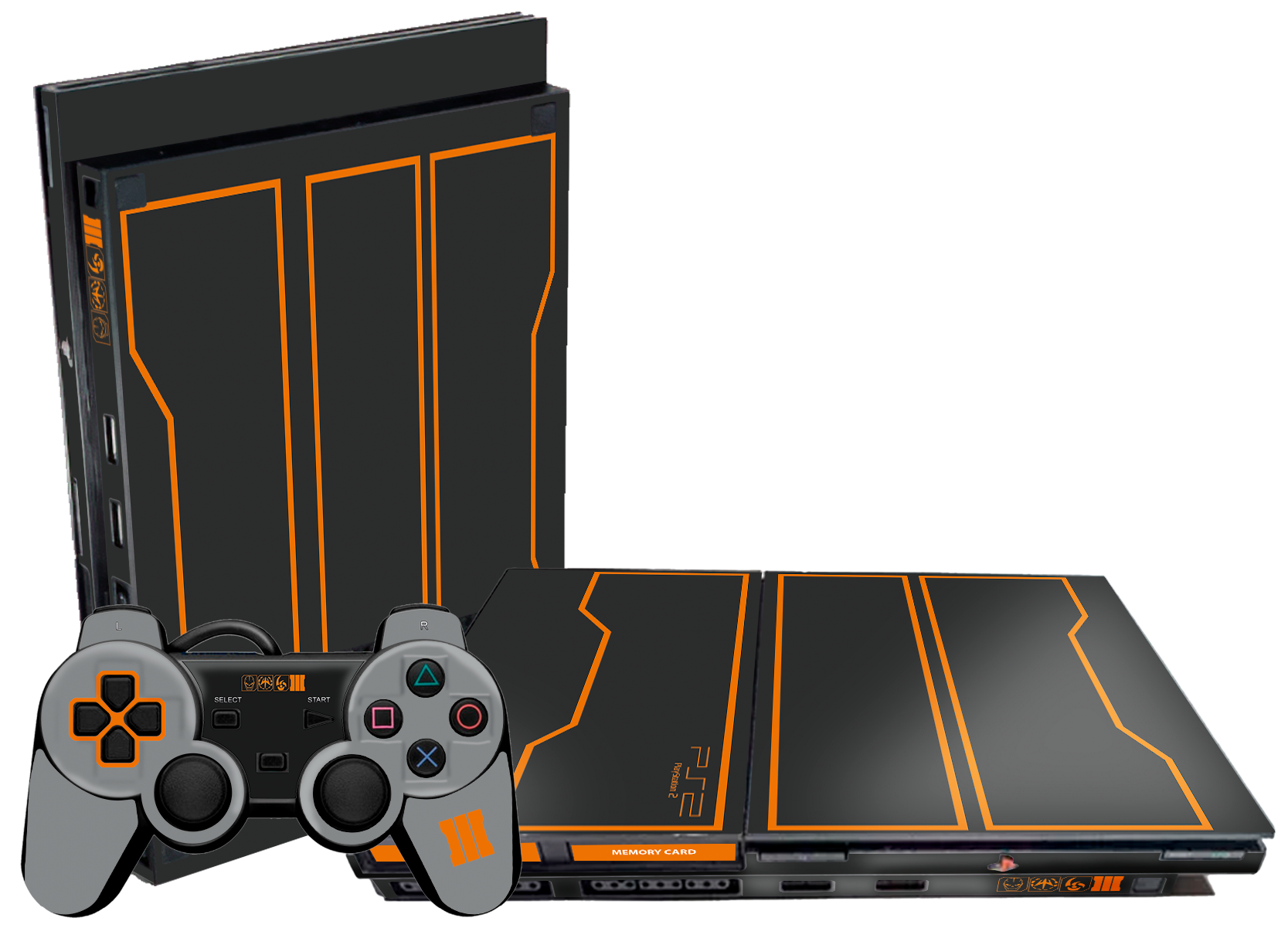 Call of Duty III Skin Playstation 2 Slim Xonebrand