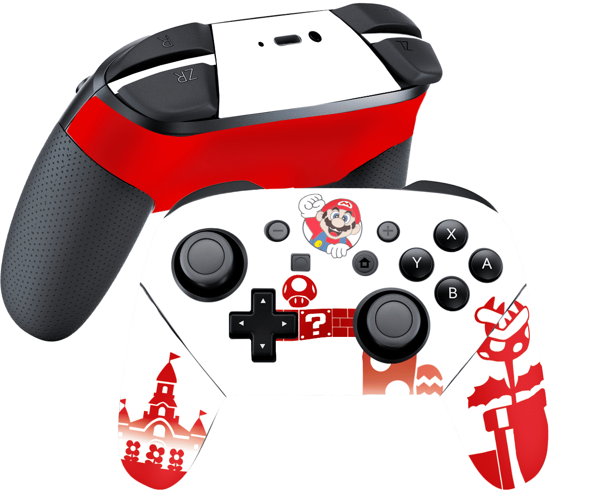 Mario Bros Nintendo Switch Pro Control Skin