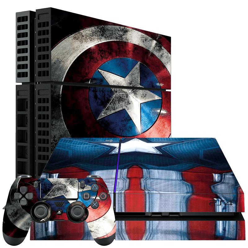 Capitan America Skin Playstation 4 Fat