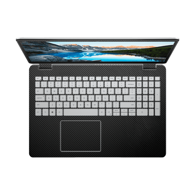 Fibra Carbono Negro Dell Inspiron Skin