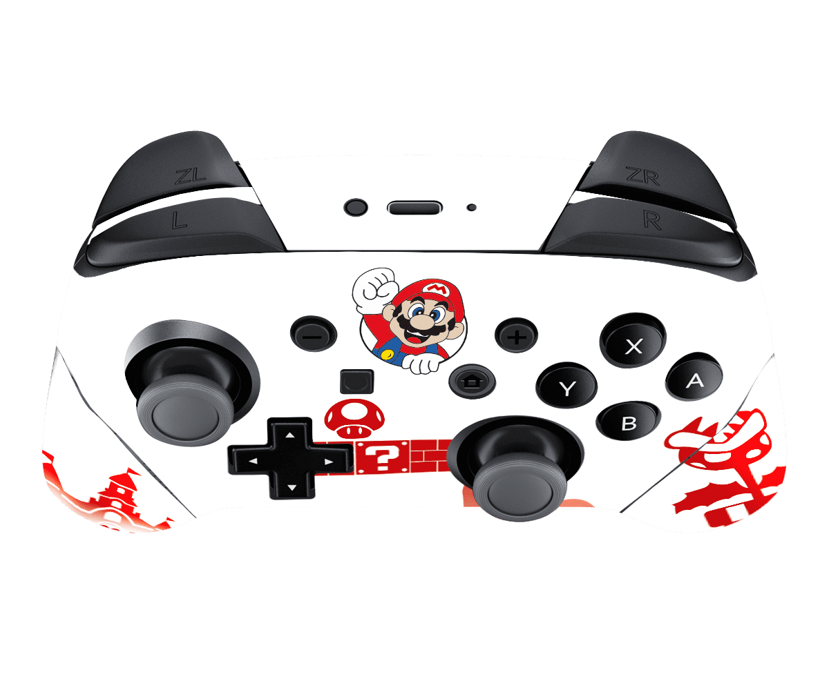 Mario Bros Nintendo Switch Pro Control Skin