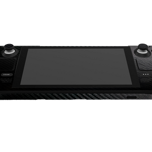 Fibra Carbono Negro Steam Deck Handheld Gaming Computer Skin