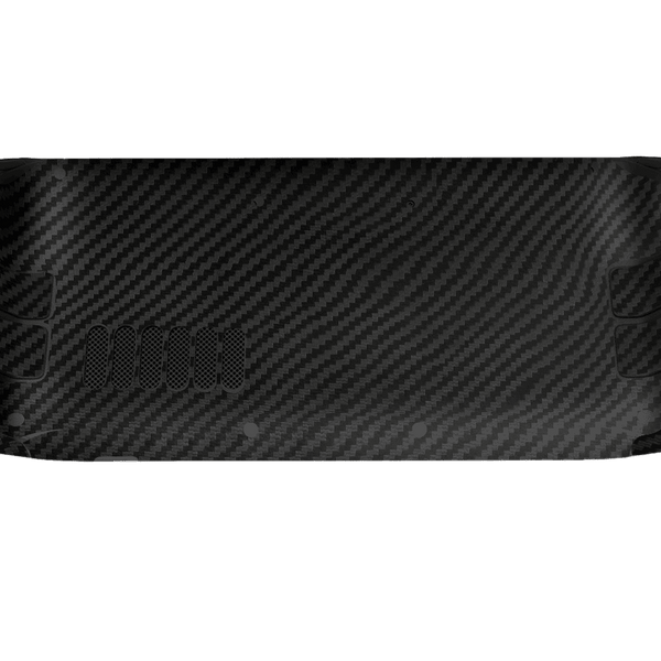 Fibra Carbono Negro Steam Deck Skin