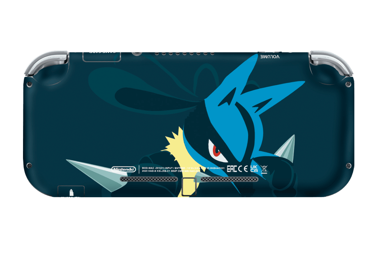 Pokemon Lucario Skin Nintendo Switch Lite Xonebrand