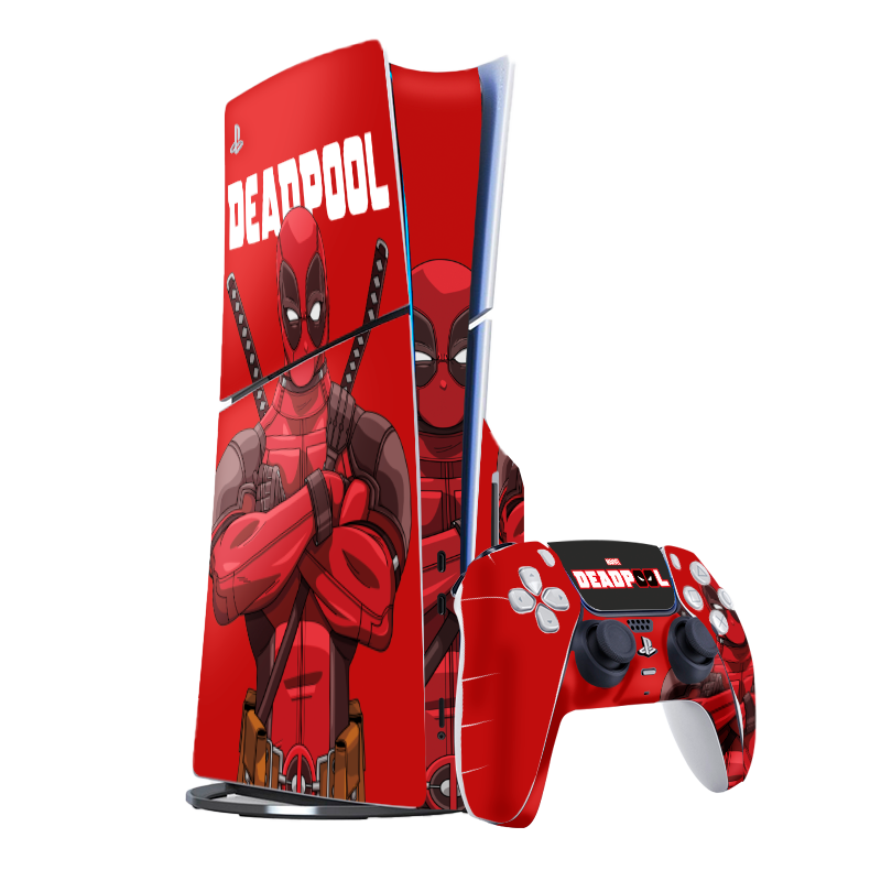 Deadpool Skin Playstation 5 Slim Xonebrand