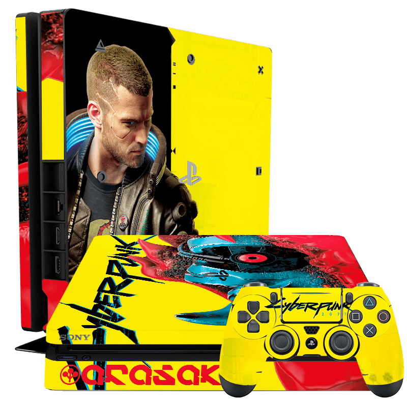 Cyberpunk PS4 Slim Bundle Skin