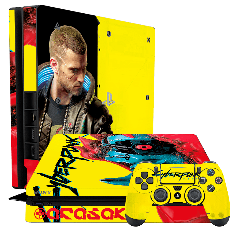Cyberpunk 2077 Skin Playstation 4 Slim Xonebrand
