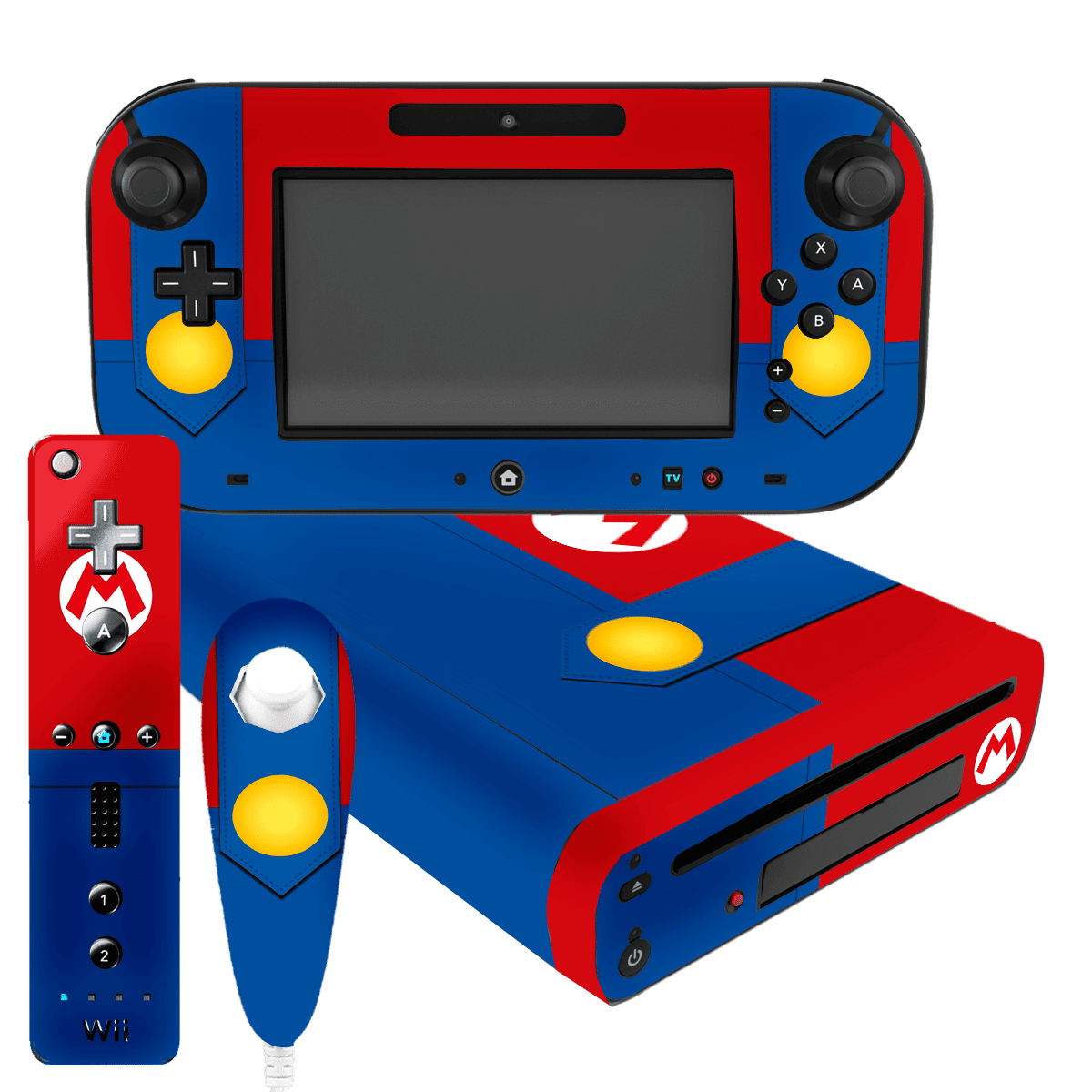 Super Mario Skin Nintendo Wii U (2012) Xonebrand