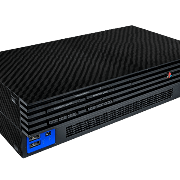 Fibra Carbono Negro Skin Playstation 2 Fat