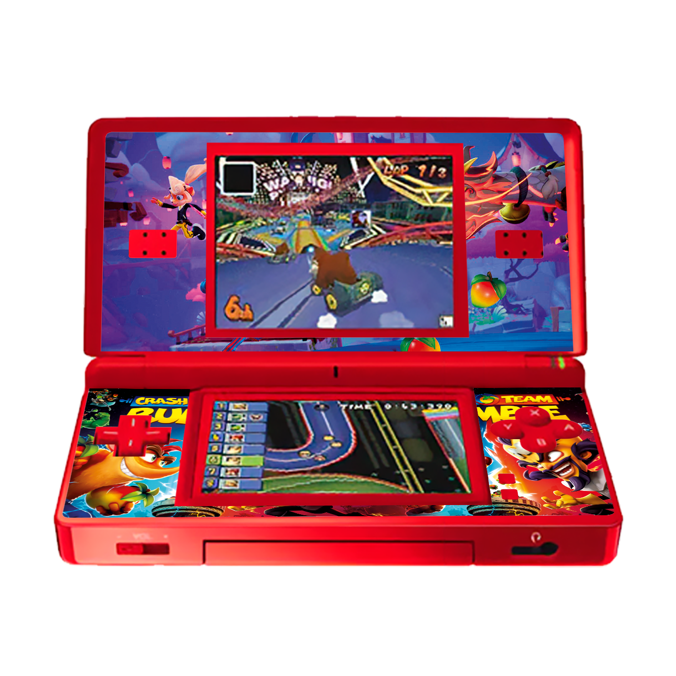 Crash Skin Nintendo DS Lite Xonebrand