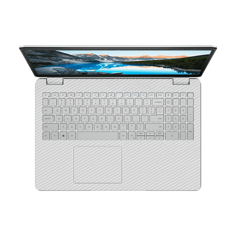 Fibra Carbono Blanco Dell Inspiron Skin