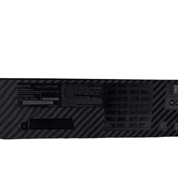 Fibra Carbono Negro Skin Playstation 2 Fat