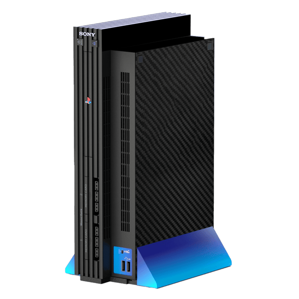 Fibra Carbono Negro Skin Playstation 2 Fat