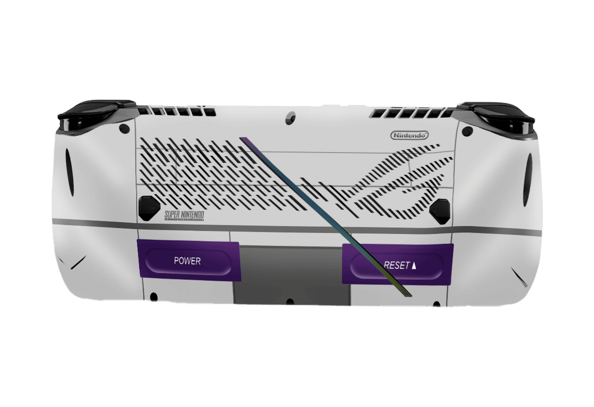 SNES Asus Rog Ally X Handheld Gaming Computer Skin