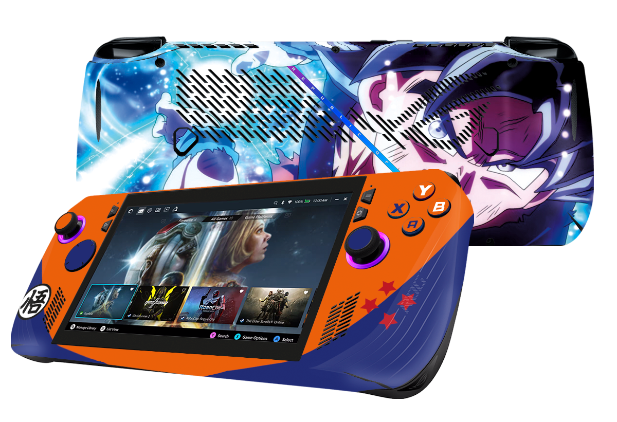 Dragon Ball Goku Asus Rog Ally X Handheld Gaming Computer Skin