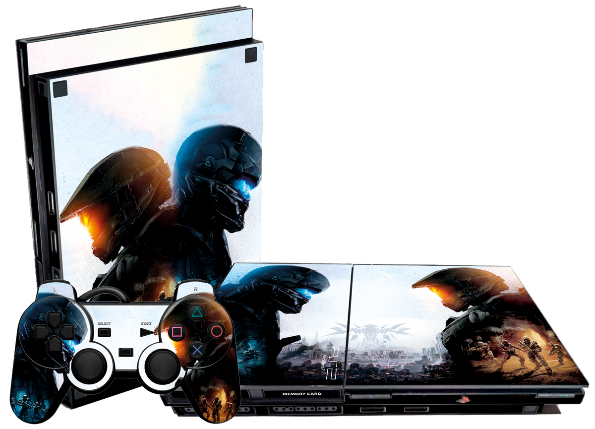 Halo Skin Playstation 2 Slim Xonebrand